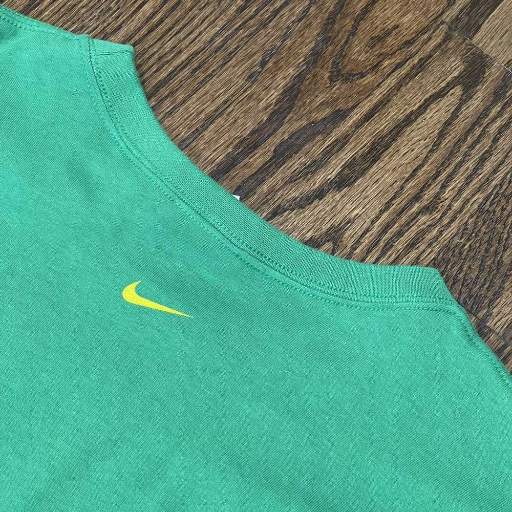 Nike Vintage Nike Green & Yellow Stripe Tee (Size… - image 4