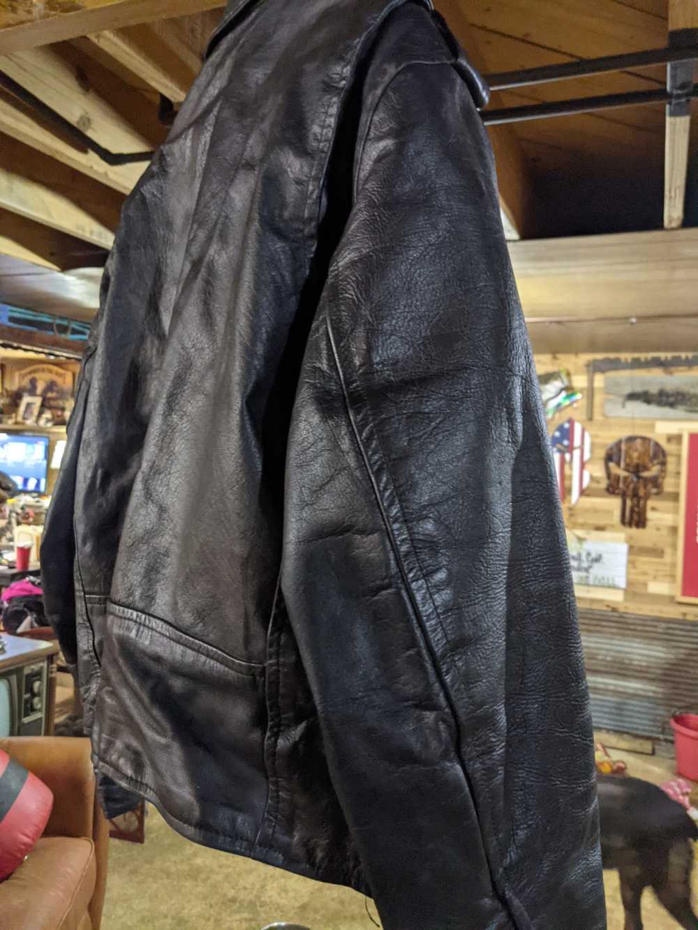 Vintage BLL Heavy Leather Cruiser Jacket - image 3
