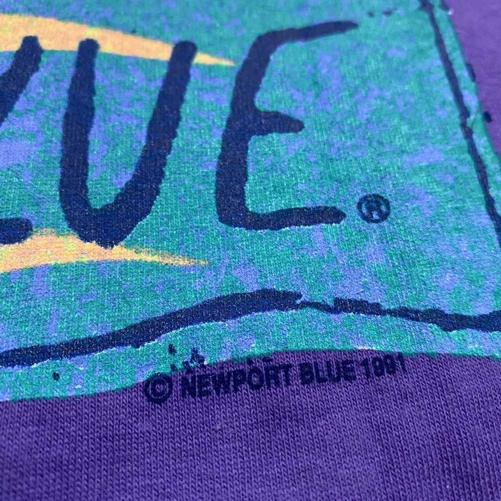 Vintage Newport Blue 1991 Purple Abstract USA Nau… - image 5