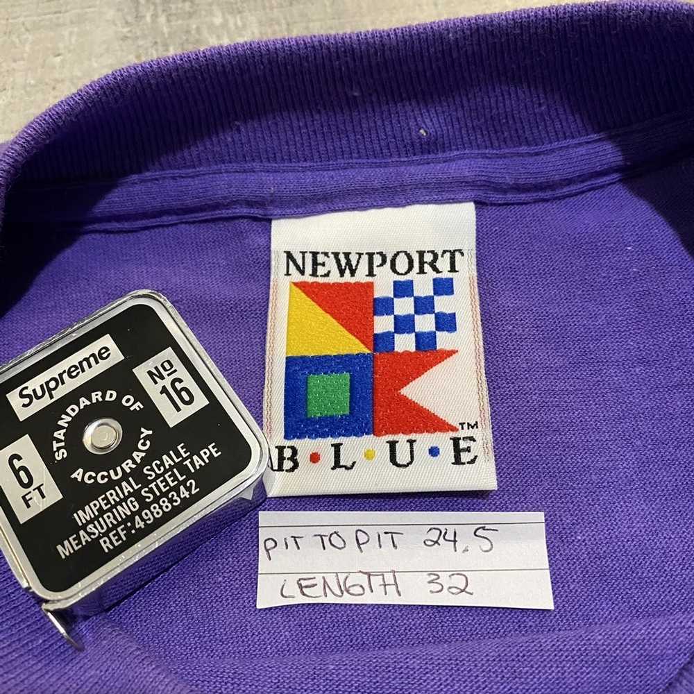 Vintage Newport Blue 1991 Purple Abstract USA Nau… - image 7