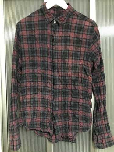 Undercover SS07 Wrinkled Plaid Shirt