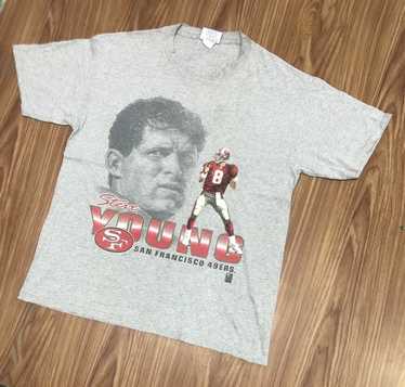 Vintage'93 #8 STEVE YOUNG San Francisco 49ers NFL Caricature T-Shirt M