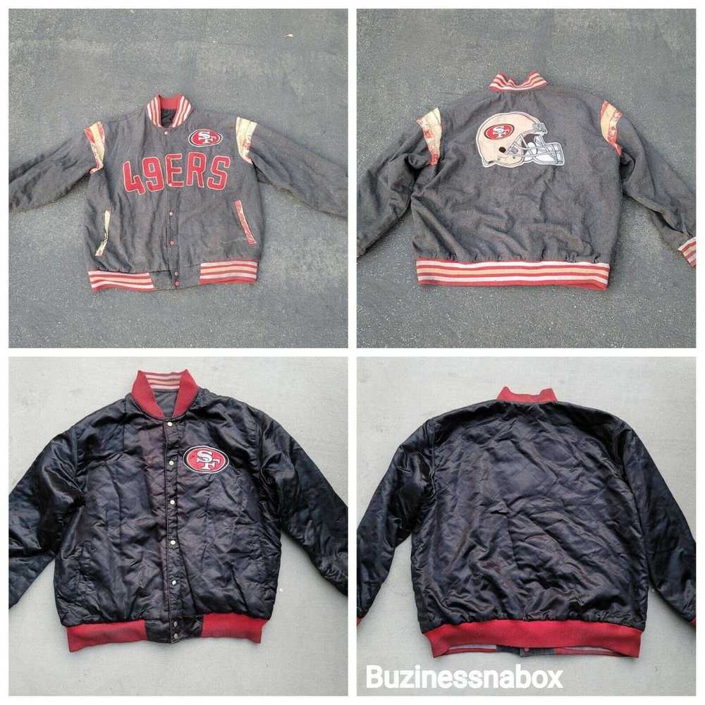 G Iii Vtg San Francisco 49ers Reversible Jacket N… - image 1