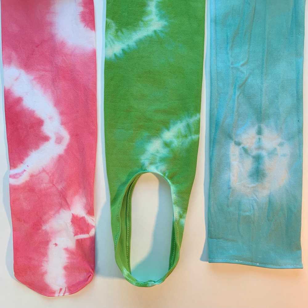 Acid cloud tie dye tights - image 6