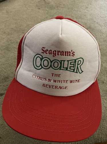 Trucker Hat × Vintage Seagrams cooler wine trucker