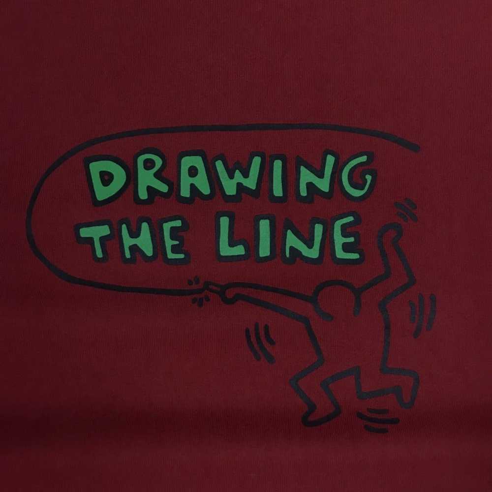 Keith Haring Keith haring red tee drawing the line sh… Gem