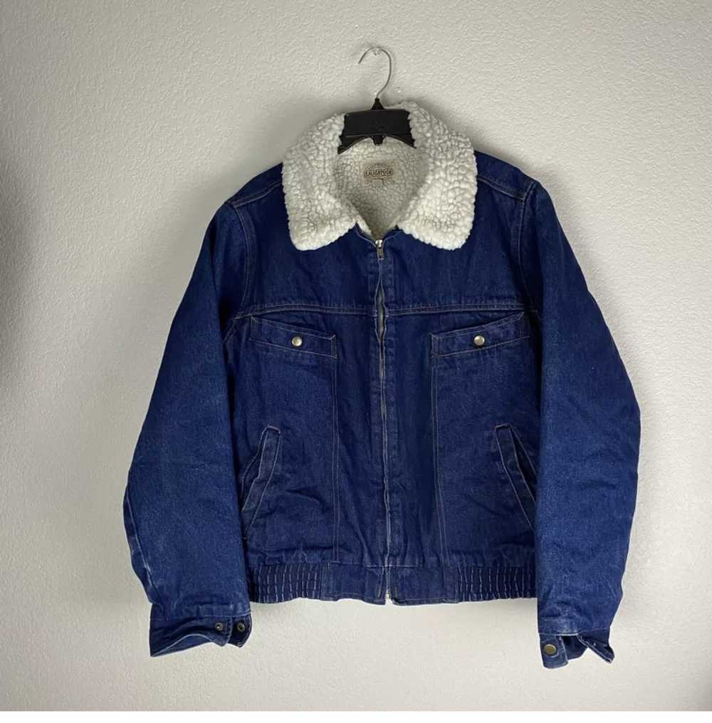 Vintage Saugatuck Drygood Denim Sherpa Jacket Siz… - image 1