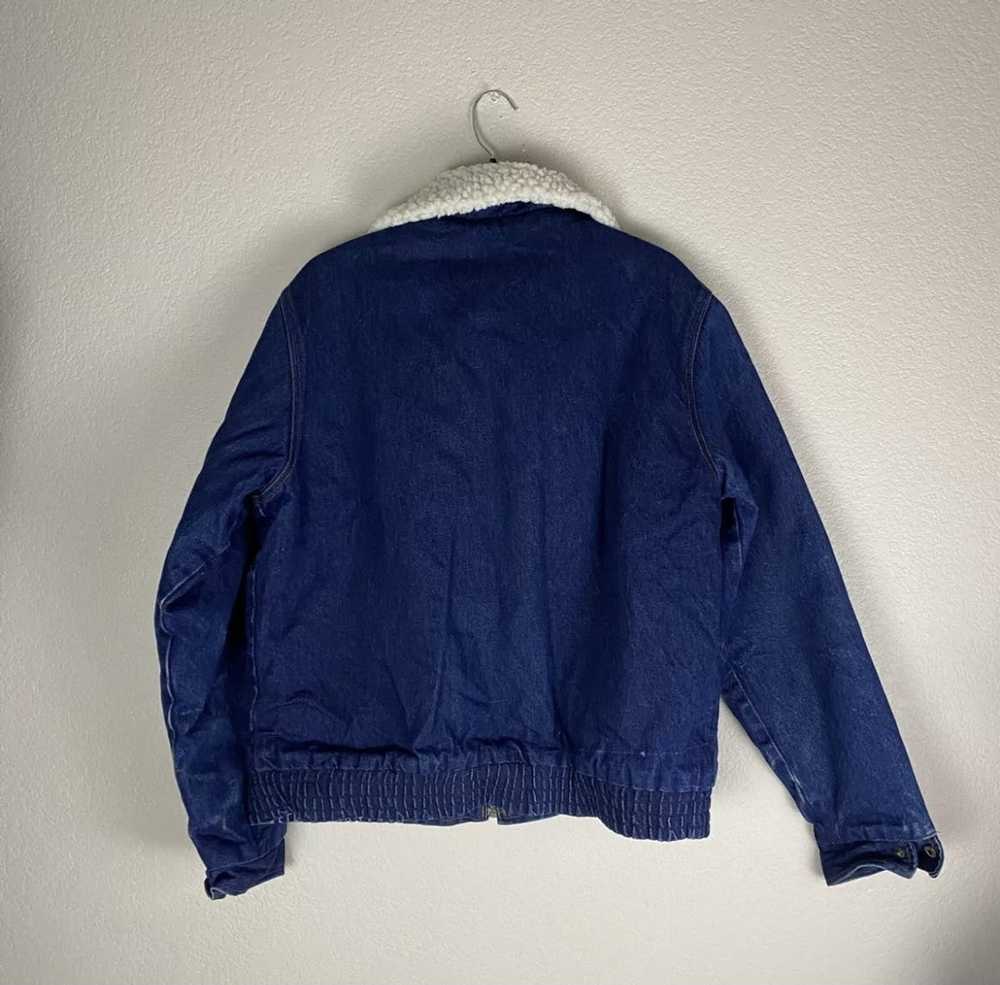 Vintage Saugatuck Drygood Denim Sherpa Jacket Siz… - image 3