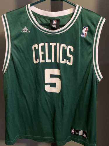 Boston Celtics Adidas Kevin Garnett # 5 Green Black Swingman Jersey Sz  Youth XL