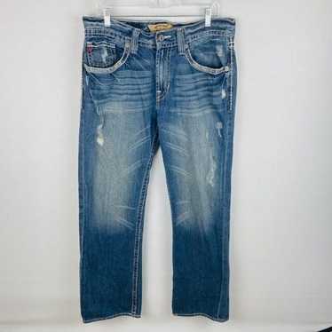 Big Star Big Star Pioneer Boot Jeans Abrasions 34… - image 1