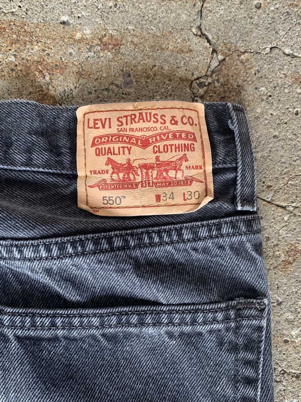 Levi's Black 550 Levi Denim - image 3