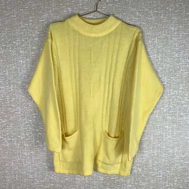 Coloured Cable Knit Sweater × Rare × Vintage 50s/… - image 1