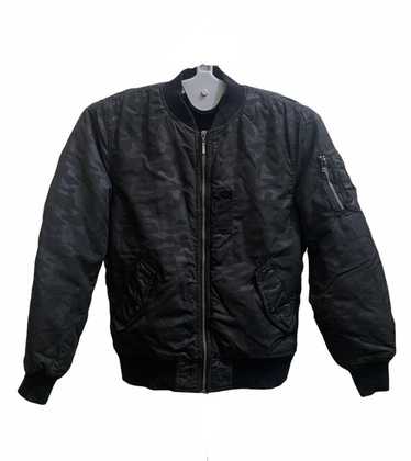 NWT Moncler Y Himawari Bomber Camoflauge Jacquard Jacket Black