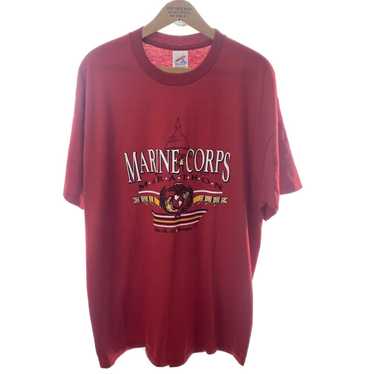 Vintage Marine Corps Marathon 1997 XL Red T-shirt 