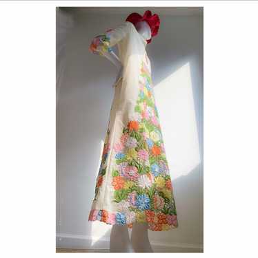 70s 🌸eye-p🌺pping floral bouquet dress