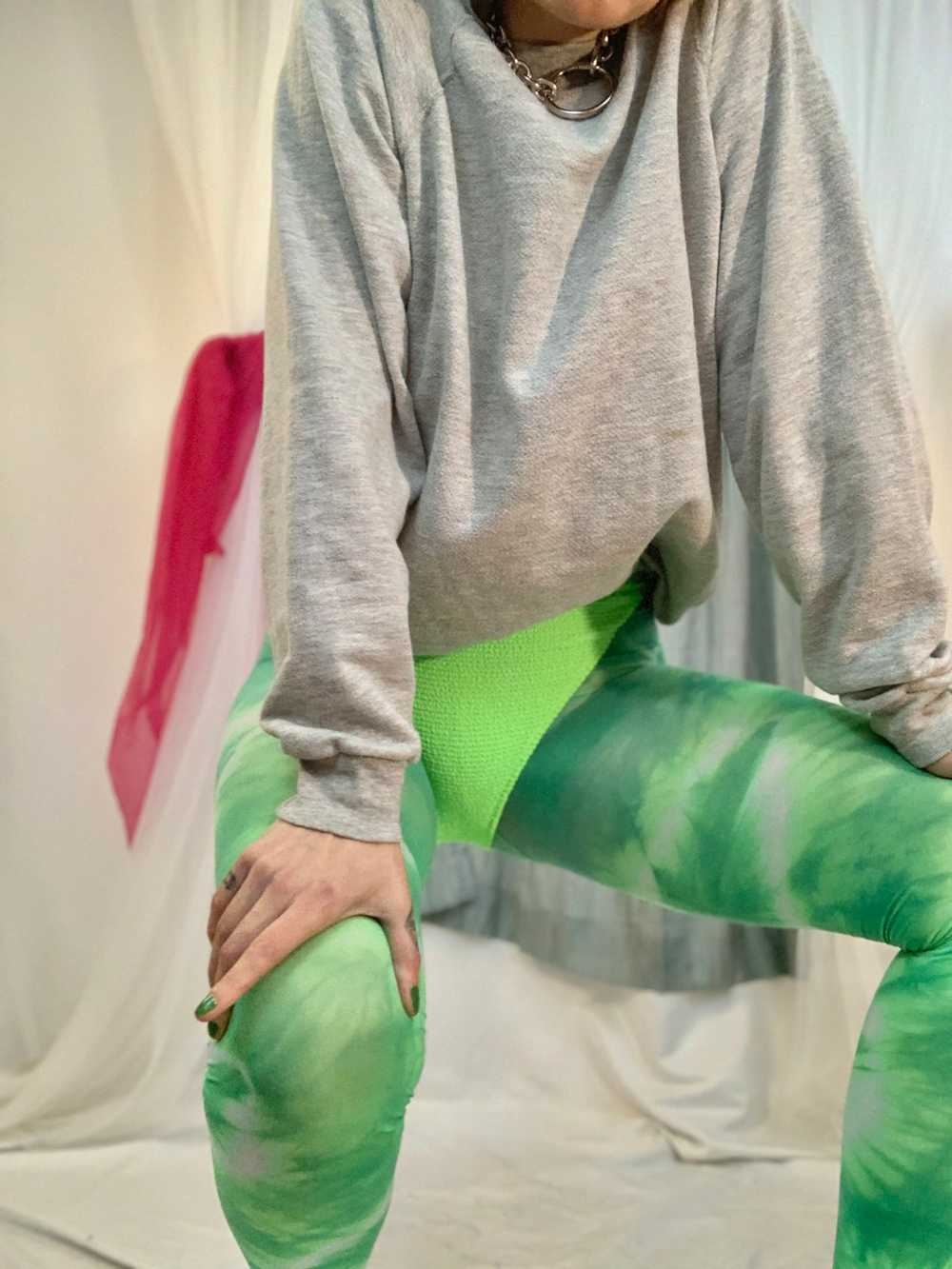 Recycled Slime tie dye tights - image 5