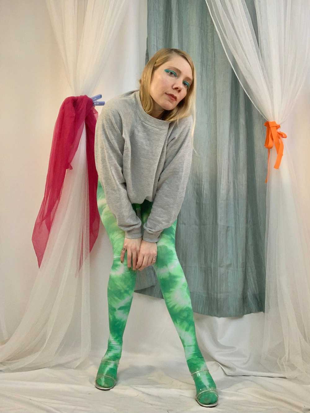 Recycled Slime tie dye tights - image 7