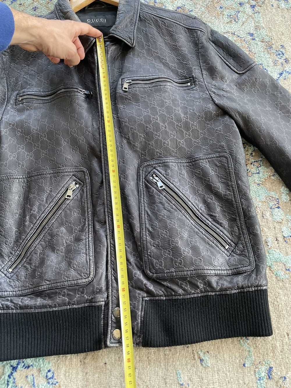 Gucci GG Monogram leather jacket - image 6