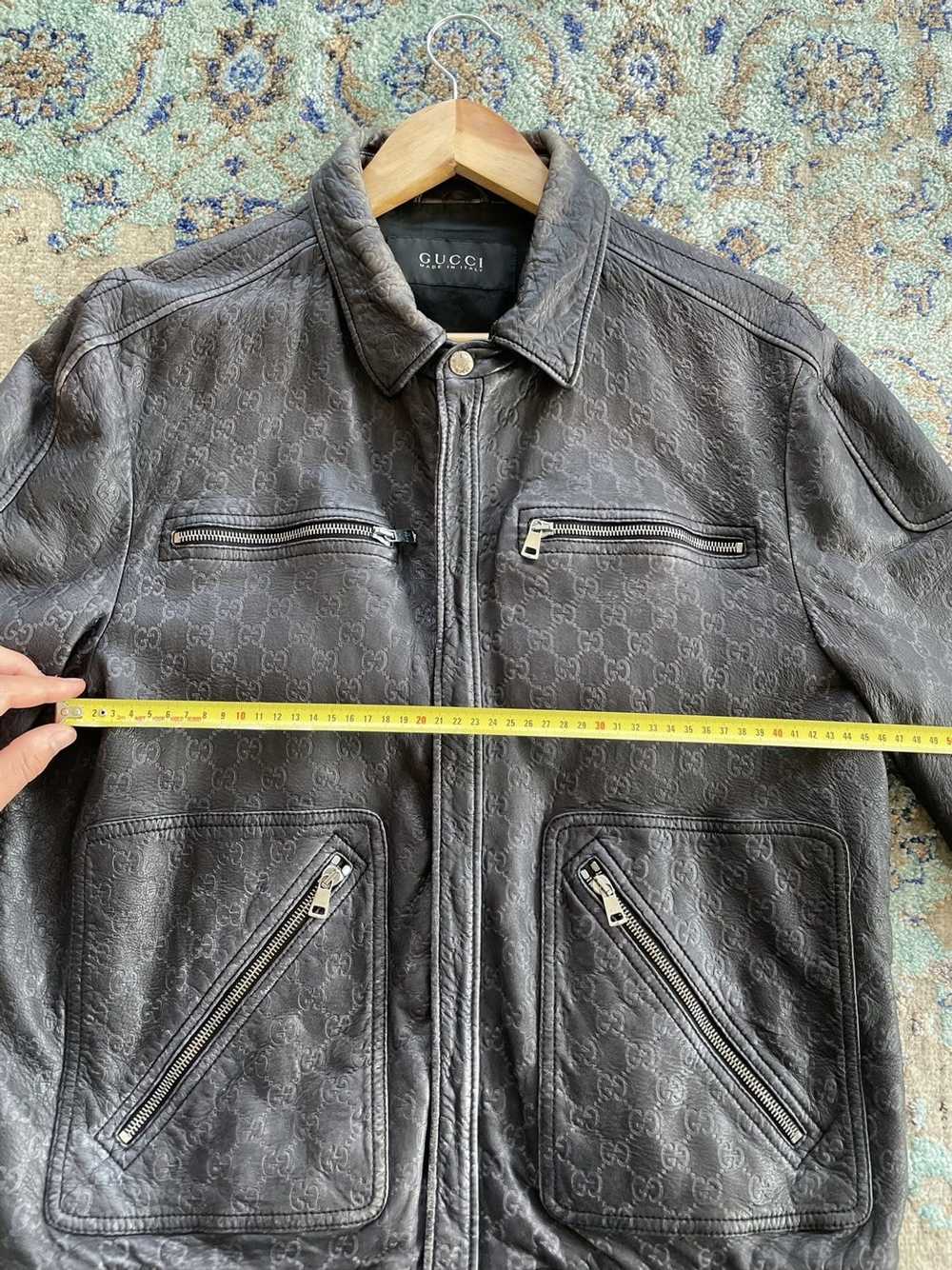 Gucci GG Monogram leather jacket - image 7