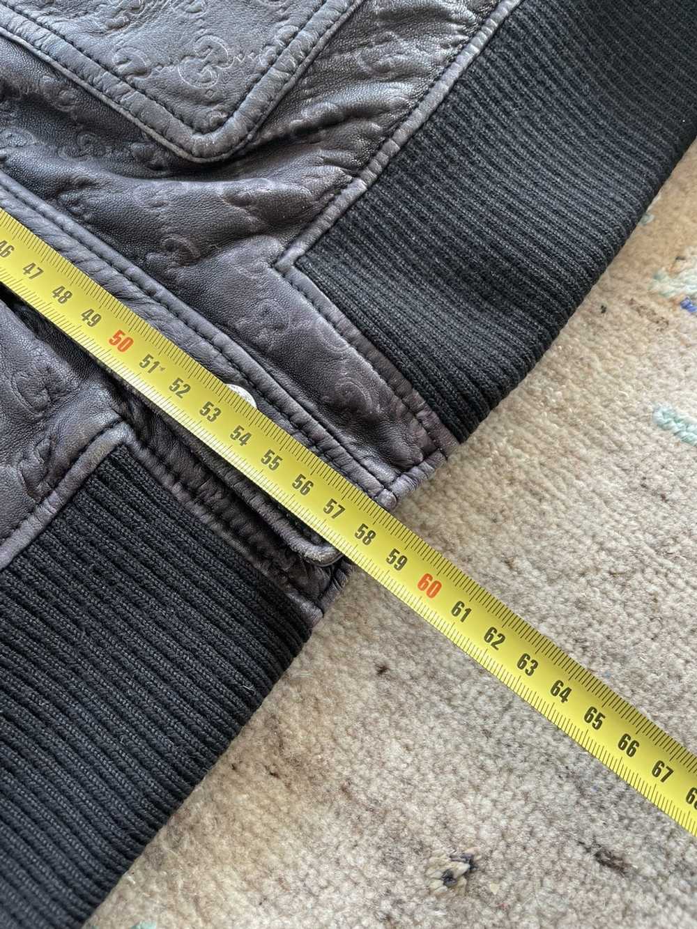 Gucci GG Monogram leather jacket - image 8