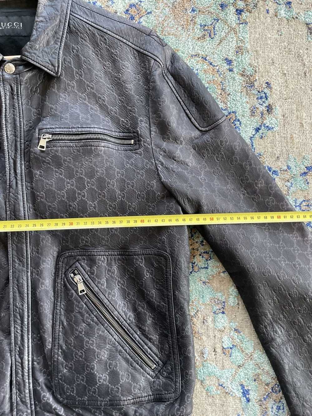 Gucci GG Monogram leather jacket - image 9