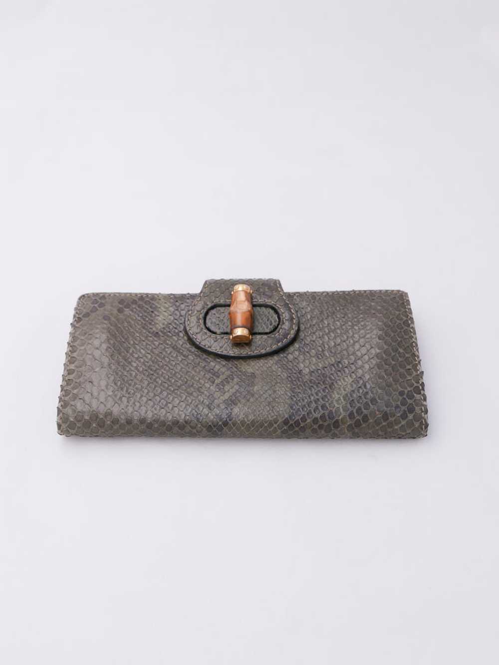 Gucci Python Clutch Wallet - image 5