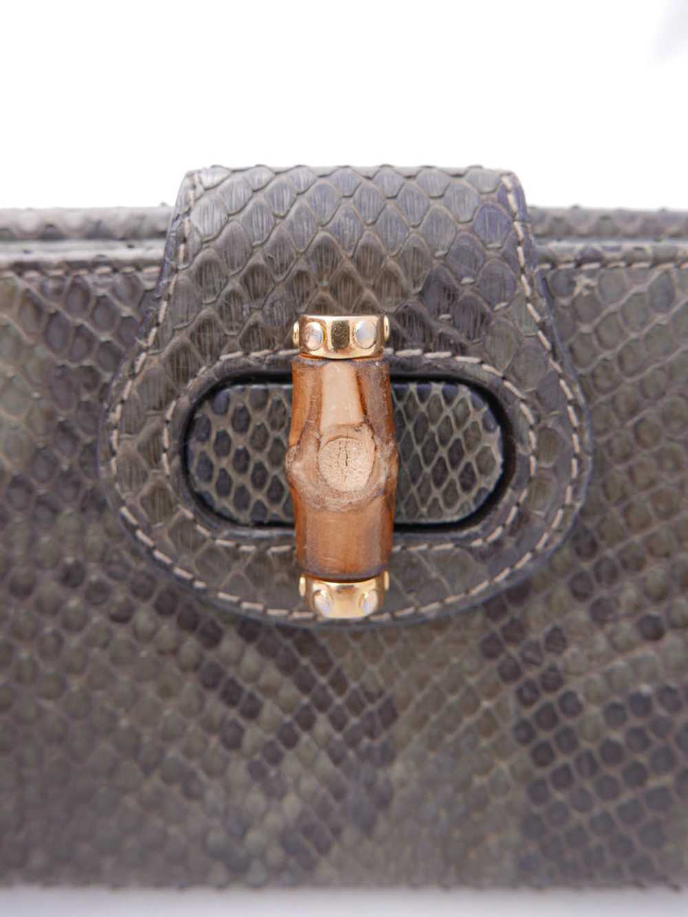 Gucci Python Clutch Wallet - image 6