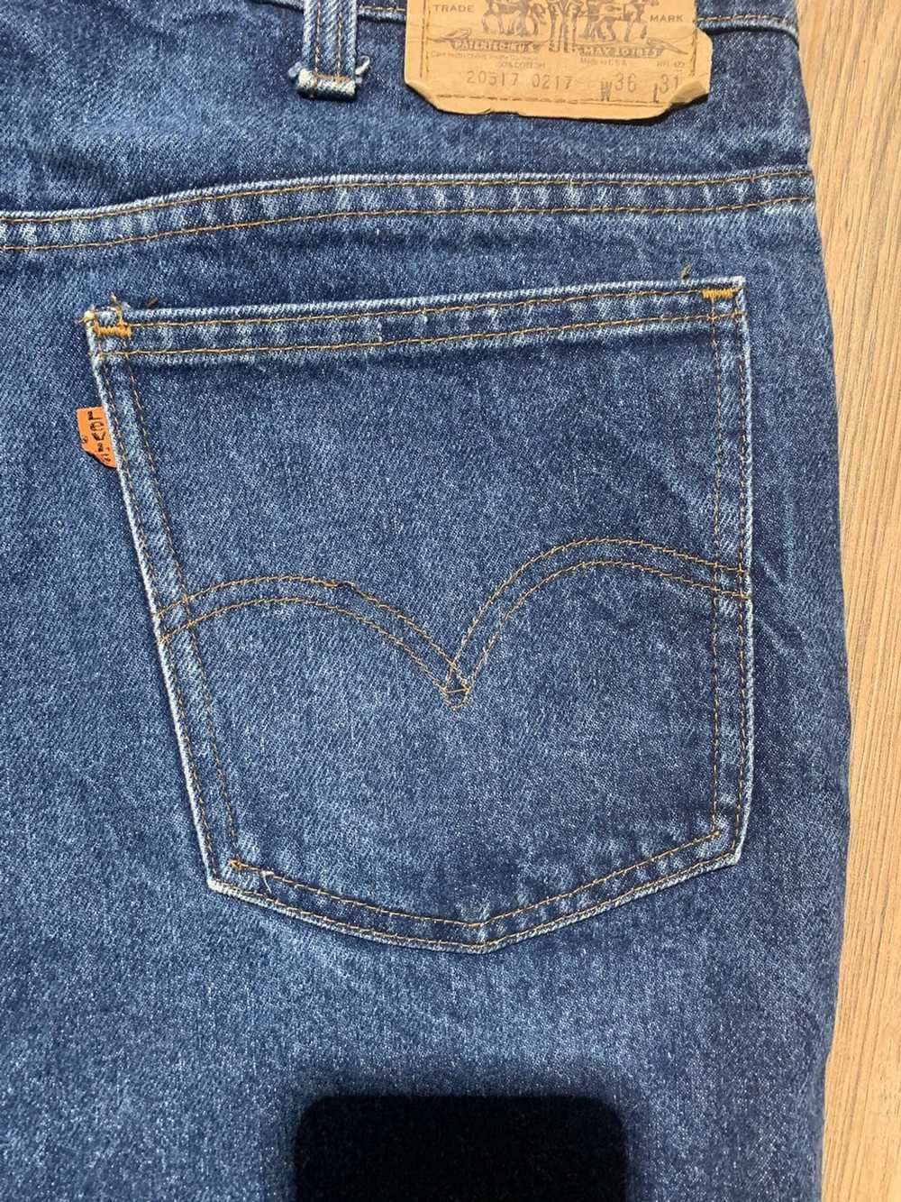 Levi's × Vintage Vintage Levi’s Jeans 520 Flared … - image 9