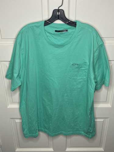 Greg Norman Greg Norman Teal T-Shirt W/Pocket Size