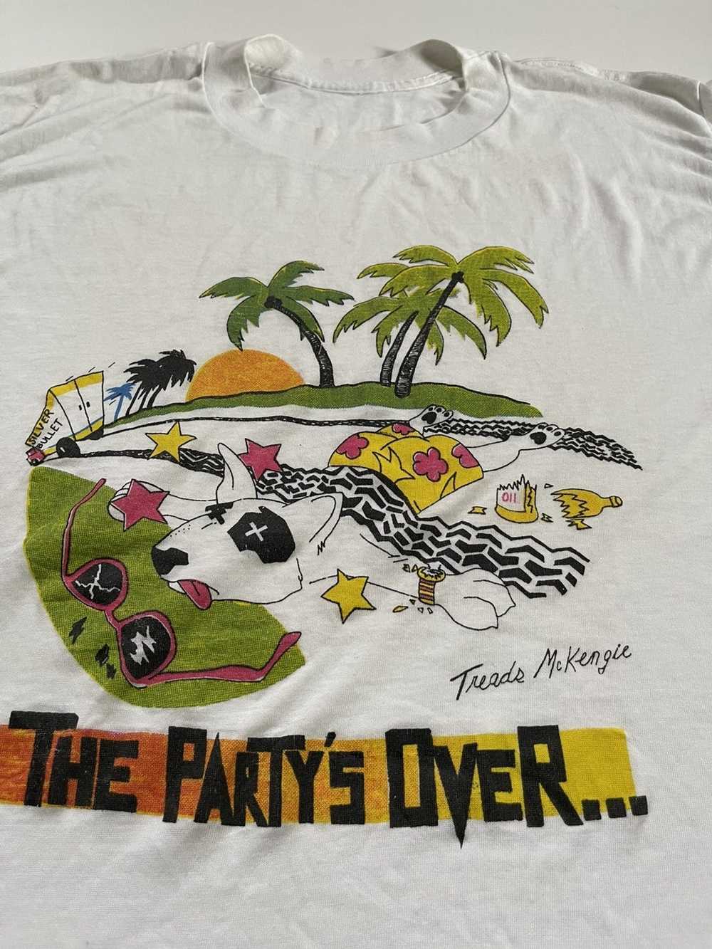 Vintage Vintage 80s The Party’s Over Treads Mcken… - image 2