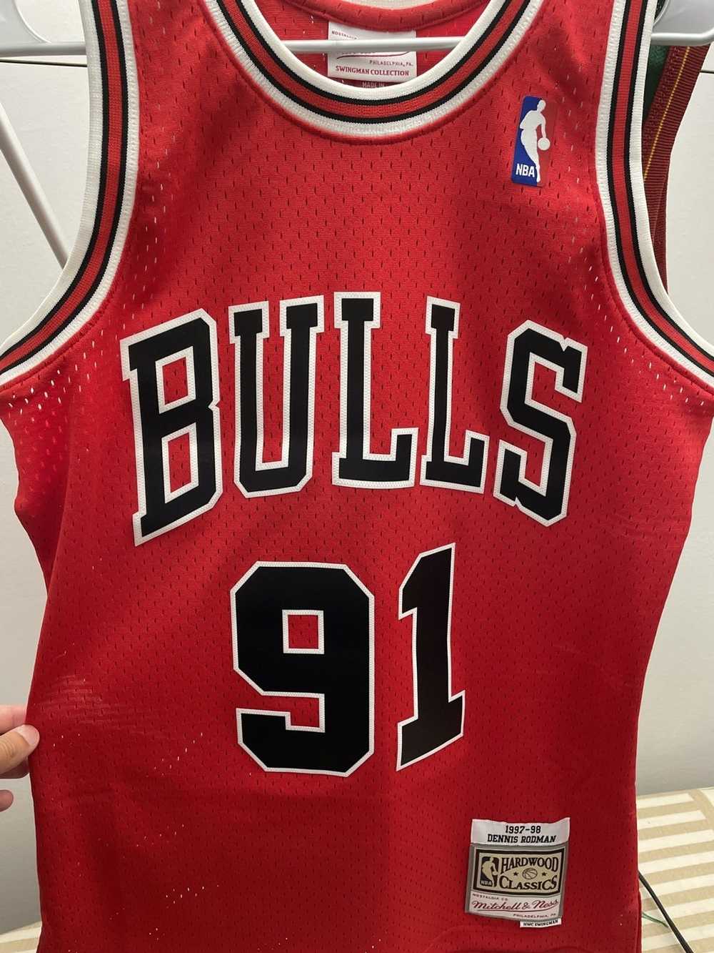 Adidas Chicago Bulls Dennis Rodman throwback Adid… - image 1