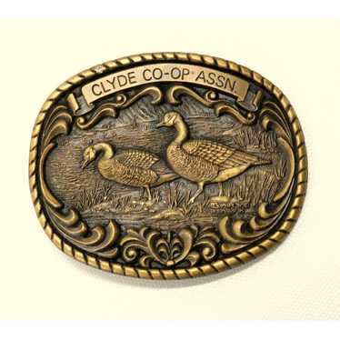 Other Clyde Oklahoma Belt Buckle 1990 Co Op Gary … - image 1