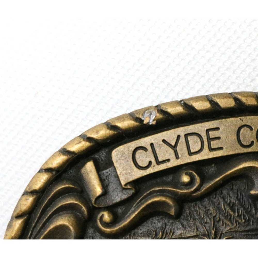Other Clyde Oklahoma Belt Buckle 1990 Co Op Gary … - image 2