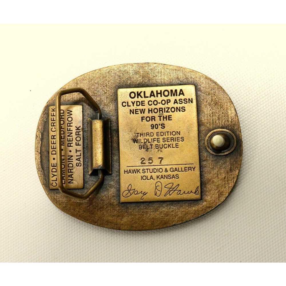 Other Clyde Oklahoma Belt Buckle 1990 Co Op Gary … - image 5