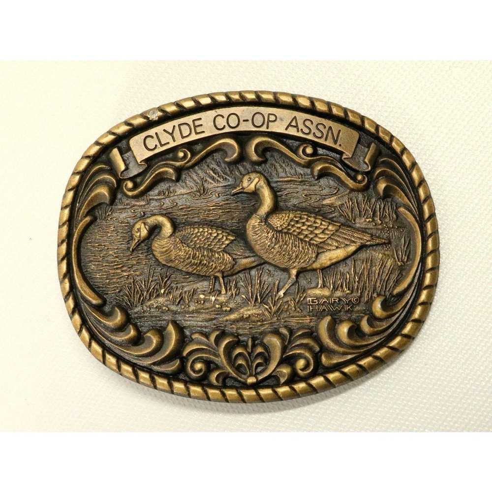 Other Clyde Oklahoma Belt Buckle 1990 Co Op Gary … - image 8