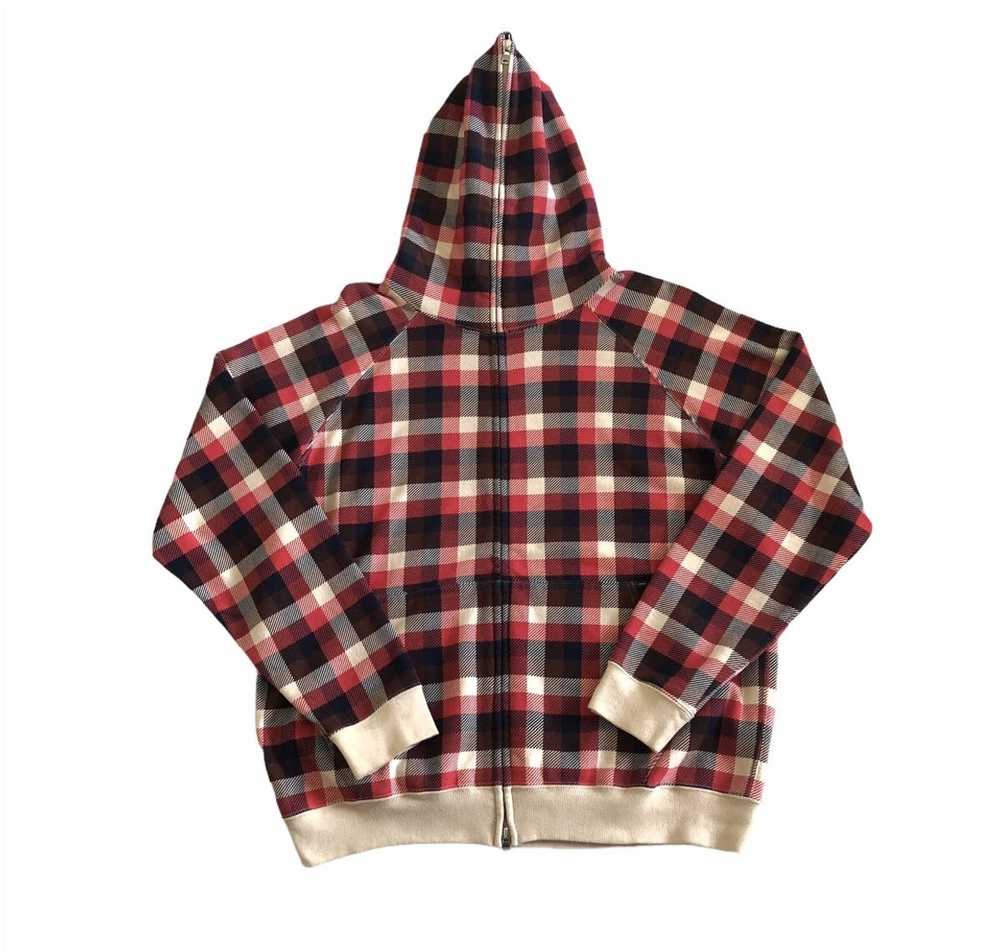 Bape Bape 2008 x Bape Plaid Full Zip Hoodie - image 1