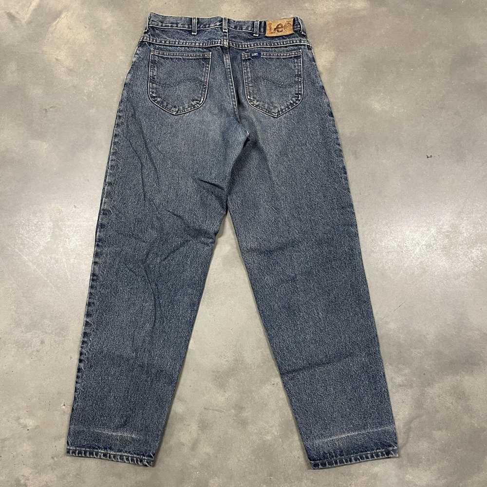 Vintage 80s Blueish/Gray Lee Rider Denim Jeans Di… - image 1
