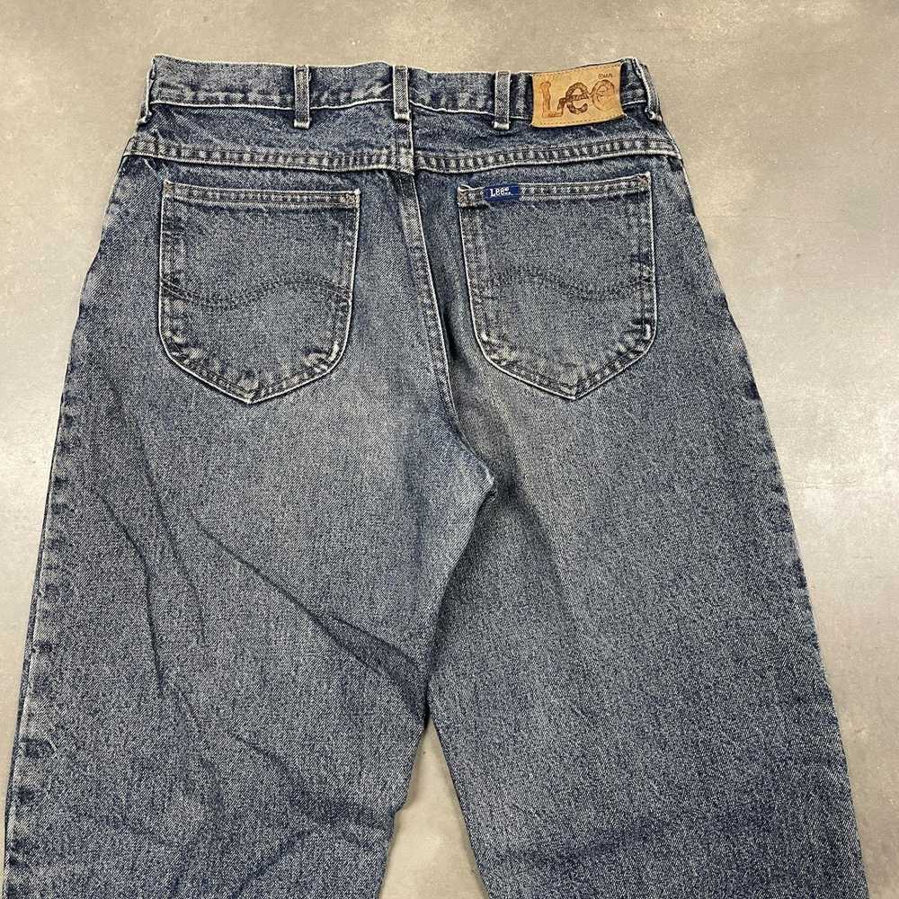 Vintage 80s Blueish/Gray Lee Rider Denim Jeans Di… - image 3