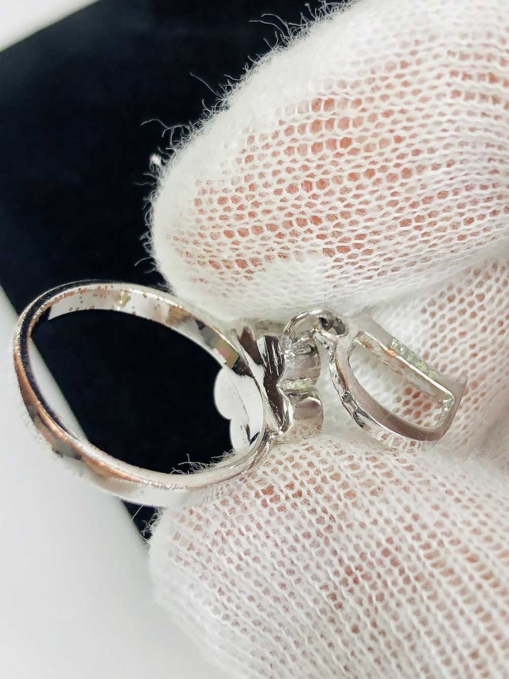 Dior Dior encrusted D ring size 5 - image 4