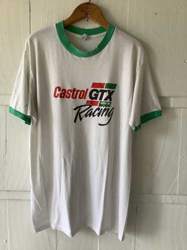Vintage 80s Vintage Castrol Oil Racing Ringer