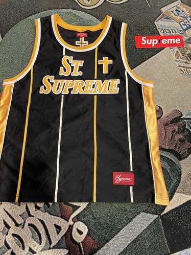 Supreme St. Supreme Basketball Jersey White