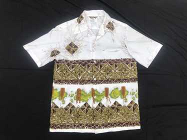 Hawaiian Shirt × Vintage Vintage 70s MALIHINI Tik… - image 1