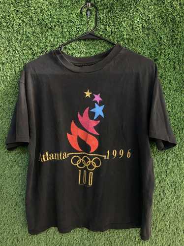 1996 Atlanta Olympics Vintage T Shirt, Atlanta ATL shirt, SPELLOUT,  Centennial Games, Vintage Promo Tee T-Shirt, Hanes Heavyweight XL Tag