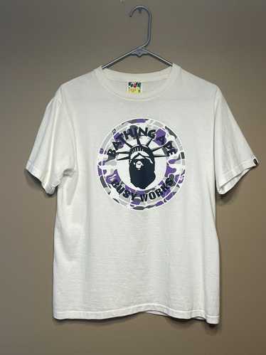 Bape Bape City Camo Busy Works Tee Purple/Black Si