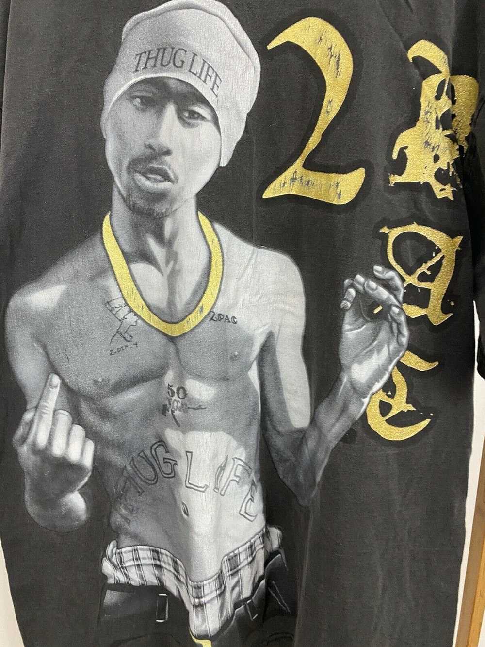 Rap Tees × Vintage VTG Tupac Shakur Thug Life Rap… - image 4