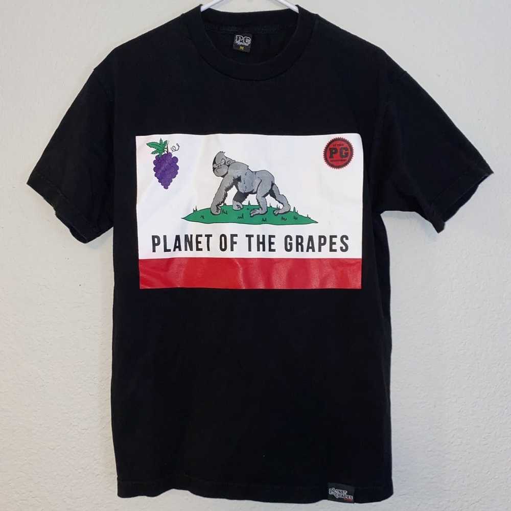 Grapes Nyc × Vintage Planet of the Grapes Black T… - image 1