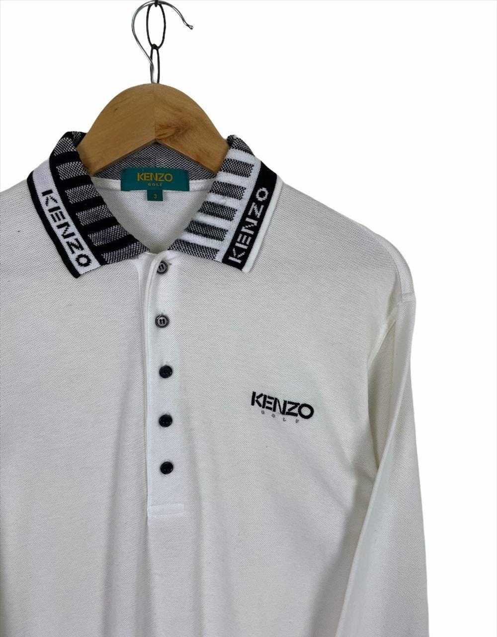 Kenzo Vtg 90s Kenzo Polo Golf Collar LS Shirt - image 1