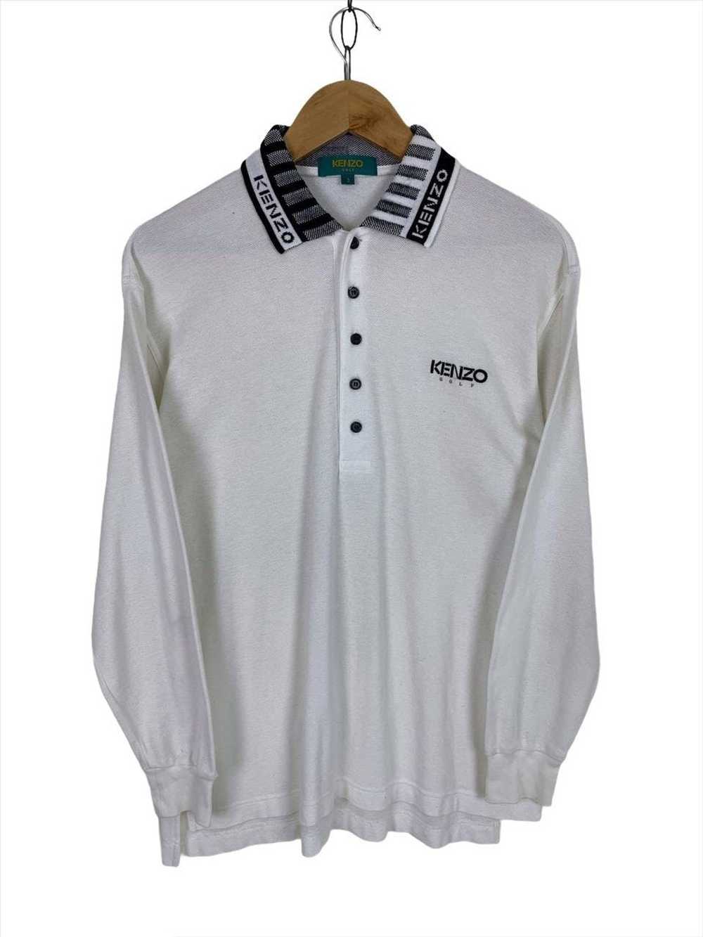 Kenzo Vtg 90s Kenzo Polo Golf Collar LS Shirt - image 2