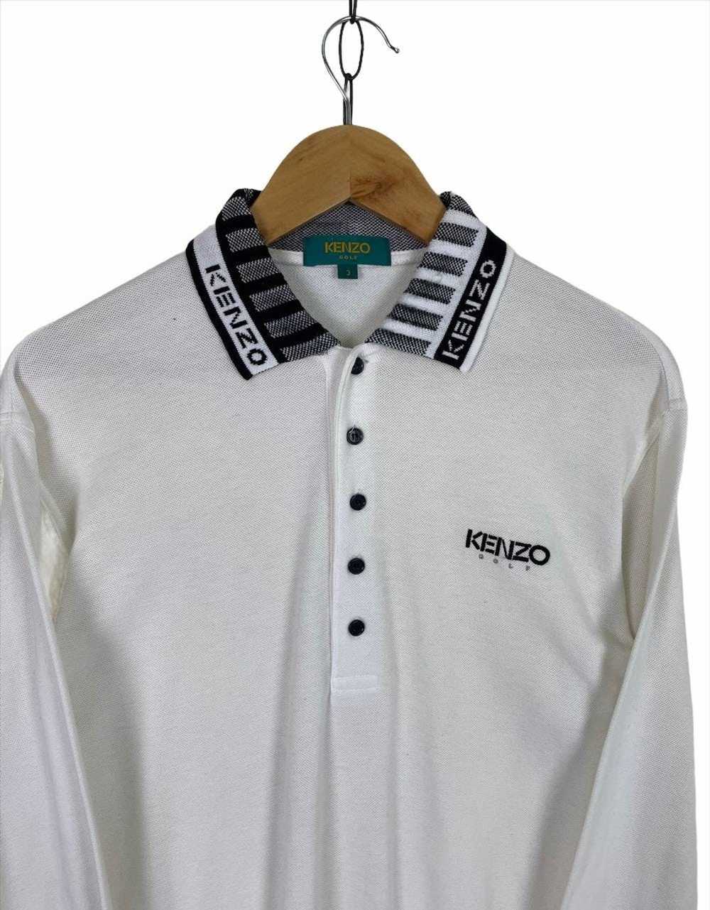 Kenzo Vtg 90s Kenzo Polo Golf Collar LS Shirt - image 3