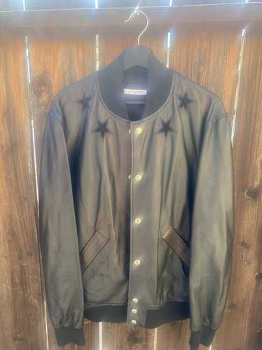 Givenchy Givenchy Lambskin Leather Bomber w/ Stars